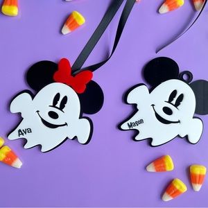 Custom Mickey Ghost Tags